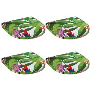 Imagine vidaXL Perne pentru șezut cu 4 piese 4 buc. 100% Polyester Multicolour