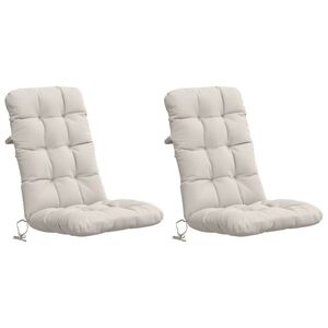 Imagine vidaXL Perne pentru Scaune cu Spătar Înalt - Set de 2 VIANEN 2 pcs Alb