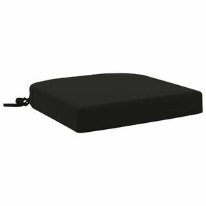Imagine vidaXL Perna de 1 piesă SOEST 100% Polyester Negru 40 x 40 x 7 cm