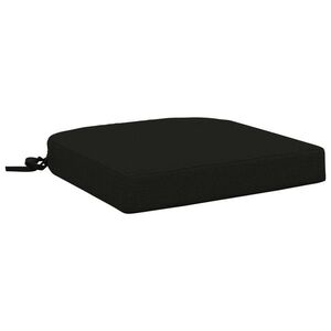 Imagine vidaXL Perna de 1 piesă SOEST 100% Polyester Negru 45 x 45 x 7 cm