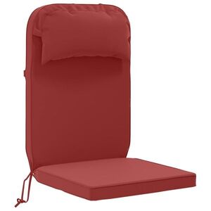 Imagine vidaXL Perna de șezlong pentru soare 100% Polyester Roșu Vin