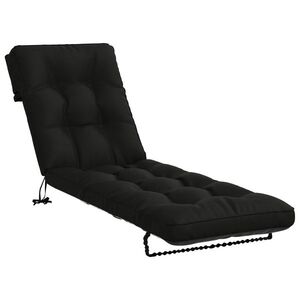 Imagine vidaXL Perna pentru Șezlong VIANEN 100% Polyester Negru