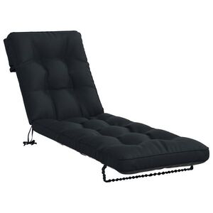 Imagine vidaXL Perna pentru Șezlong VIANEN 100% Polyester Albastru închis