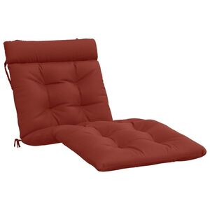 Imagine vidaXL Perna pentru Șezlong VIANEN 100% Polyester Roșu 200 x 90 x 8 cm