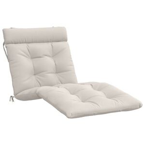 Imagine vidaXL Perna pentru Șezlong VIANEN 100% Polyester Alb 200 x 70 x 8 cm