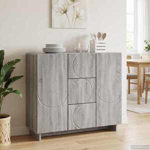 Imagine vidaXL Bufet Sonoma gri 85, 5 x 31 x 75 cm Lemn prelucrat
