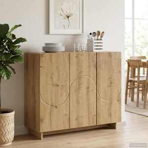 Imagine vidaXL Bufet Stejar Artizanal 85, 5 x 31 x 75 cm Lemn prelucrat