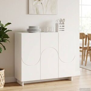Imagine vidaXL Bufet Alb 85, 5 x 31 x 75 cm Lemn prelucrat