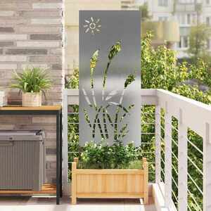 Imagine vidaXL Ecran de intimitate pentru grădină Argintiu 50 x 140 cm