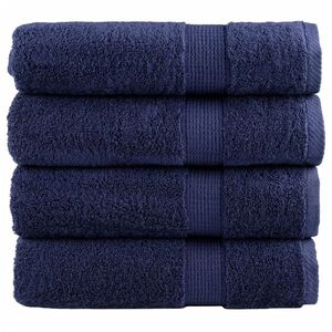 Imagine vidaXL Prosoape de duș premium, SOLUND 4 buc bleumarin 70x140cm 600 gsm