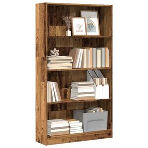 Imagine vidaXL Bibliotecă, lemn vechi, 80x24x143 cm, lemn prelucrat