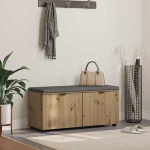 Imagine vidaXL Bancă pentru hol Stejar Artizanal 100 x 38 x 46 cm