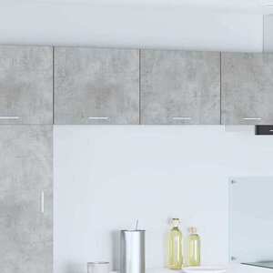 Imagine vidaXL Dulap suspendat Gri beton și Alb 50 x 31 x 40 cm Lemn prelucrat
