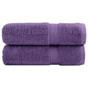 Imagine vidaXL Prosoape de duș premium SOLUND 2 buc. violet 70x140 cm 600 gsm