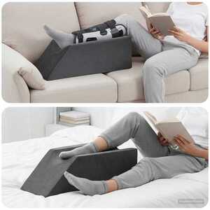 Imagine vidaXL Pillow pentru Picioare 68 x 25 x 21, 5 cm Ferm Spumă PU Gri