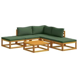 Imagine vidaXL Set de canapea 6 buc. natural Lemn Solid de Acacia