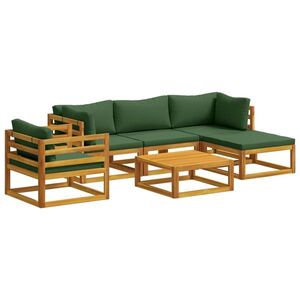 Imagine vidaXL Set de canapea 6 buc. natural Lemn Solid de Acacia