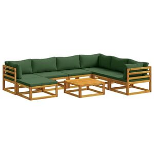 Imagine vidaXL Set de canapea 8 buc. natural Lemn Solid de Acacia