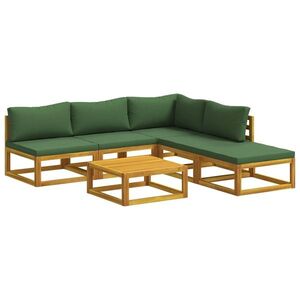 Imagine vidaXL Set de canapea 6 buc. natural Lemn Solid de Acacia