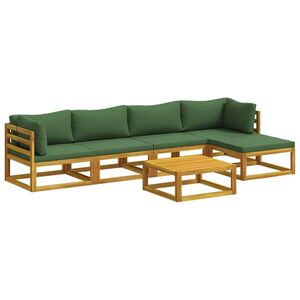 Imagine vidaXL Set de canapea 6 buc. natural Lemn Solid de Acacia