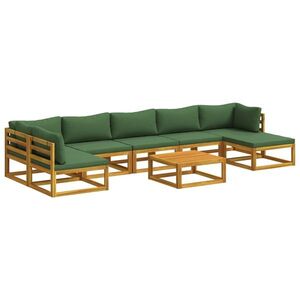 Imagine vidaXL Set de canapea 8 buc. natural Lemn Solid de Acacia