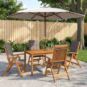 Imagine vidaXL Set de dining pentru grădină cu 5 piese natural