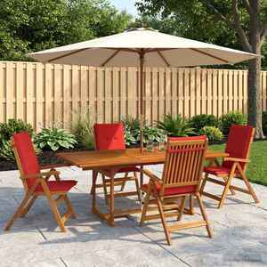 Imagine vidaXL Set de dining pentru grădină cu 5 piese natural