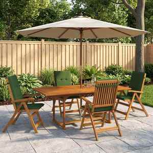 Imagine vidaXL Set de dining pentru grădină cu 5 piese natural