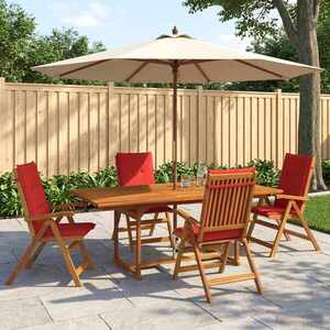 Imagine vidaXL Set de dining pentru grădină cu 5 piese natural