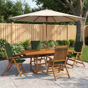 Imagine vidaXL Set de dining pentru grădină cu 5 piese natural
