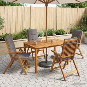 Imagine vidaXL Set de dining pentru grădină cu 5 piese natural