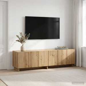Imagine vidaXL Suport TV 140 x 34, 5 x 40 cm Stejar Artizanal Lemn prelucrat