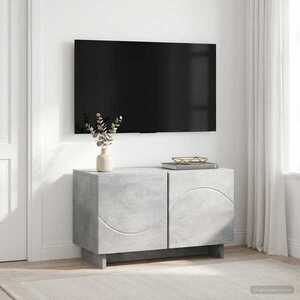 Imagine vidaXL Suport TV 60 x 34.5 x 40 cm Gri Beton Lemn prelucrat