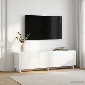 Imagine vidaXL Suport TV 140 x 34, 5 x 40 cm Alb Lemn prelucrat