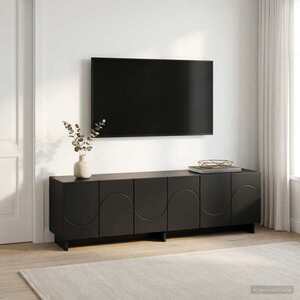 Imagine vidaXL Suport TV 140 x 34, 5 x 40 cm Negru Lemn prelucrat
