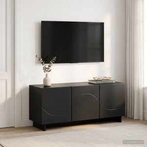 Imagine vidaXL Suport TV 90 x 34.5 x 40 cm Negru Lemn prelucrat