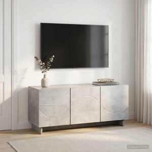 Imagine vidaXL Suport TV 90 x 34.5 x 40 cm Gri Beton Lemn prelucrat