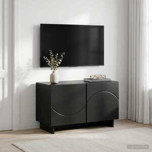 Imagine vidaXL Suport TV 60 x 34.5 x 40 cm Negru Lemn prelucrat
