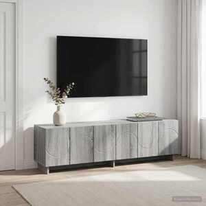 Imagine vidaXL Suport TV 140 x 34, 5 x 40 cm Sonoma gri Lemn prelucrat
