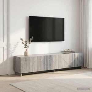 Imagine vidaXL Suport TV 179.5 x 34.5 x 40 cm Sonoma gri Lemn prelucrat