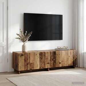 Imagine vidaXL Suport TV 140 x 34, 5 x 40 cm Lemn vechi Lemn prelucrat