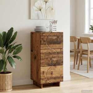 Imagine vidaXL Bufet Lemn vechi 33, 5 x 34, 5 x 75 cm Lemn prelucrat