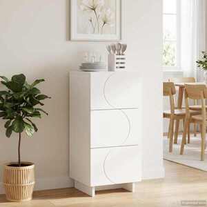 Imagine vidaXL Bufet Alb 33, 5 x 34, 5 x 75 cm Lemn prelucrat