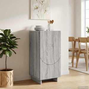 Imagine vidaXL Servantă Sonoma gri 33, 5 x 34, 5 x 75 cm Lemn prelucrat