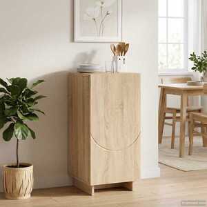 Imagine vidaXL Servantă Stejar Sonoma 33, 5 x 34, 5 x 75 cm Lemn prelucrat