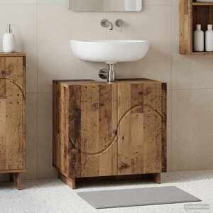Imagine vidaXL Dulap de baie Lemn vechi 60 x 41 x 58 cm Lemn prelucrat
