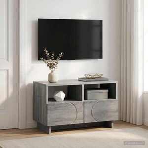 Imagine vidaXL Comodă TV 60 x 34, 5 x 40 cm Sonoma gri Lemn prelucrat