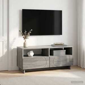 Imagine vidaXL Comodă TV 90 x 34.5 x 40 cm Sonoma gri Lemn prelucrat