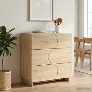 Imagine vidaXL Bufet Stejar Sonoma 70 x 38 x 75 cm Lemn prelucrat