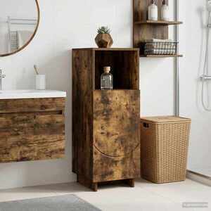 Imagine vidaXL Dulap pentru baie Stejar fumuriu 36, 5 x 38 x 95 cm